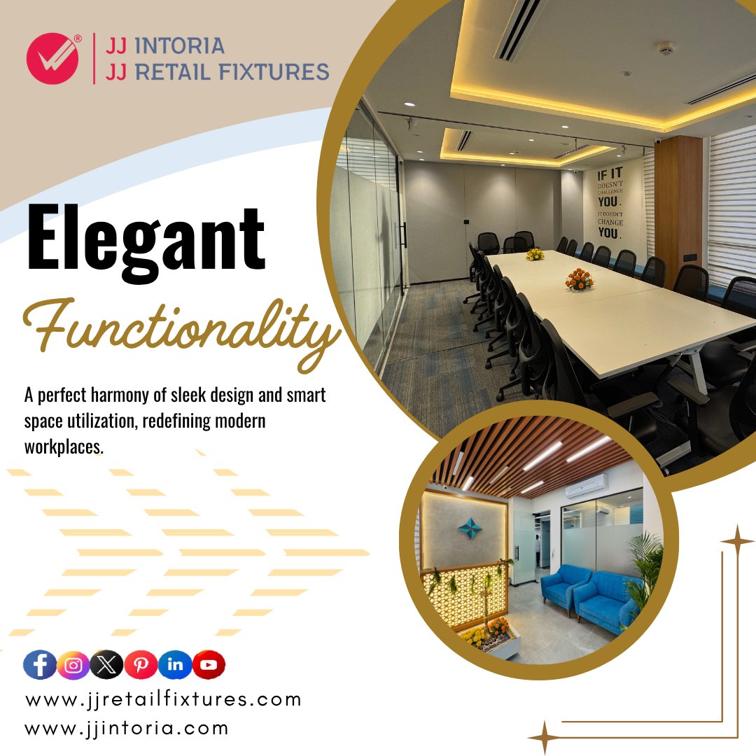 jjintoria's tweet image. Elevating workspaces that inspire collaboration, creativity, and
comfort — designed and executed with excellence.

#ModernInteriors #CommercialFitout #DesignExecution #OfficeVibes
#WorkspaceGoals #InteriorTransformation #FitoutExperts #JJIntoria
#JJretailfixtures