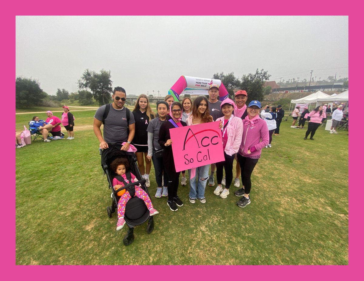 ACC Southern California (Association of Corporate Counsel) members, along with their friends and families, came together on October 26th to participate in the Susan G. Komen “More Than Pink Walk.”