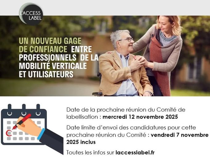 #SaveTheDate Appel à candidature 📢 avec #LaccessLabel : entreprises adhérentes de la Fédération ou non, professionnels de la mobilité et de l’inclusion verticales avant tout, découvrez les principes et les modalités sur laccesslabel.fr