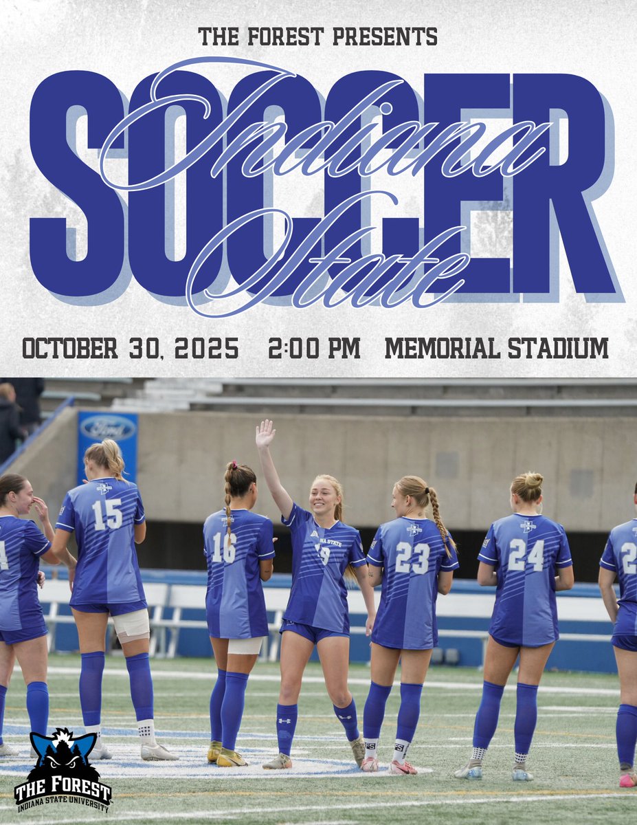 TOMORROW Indiana State soccer plays at 2 PM to claim the title of regular season champs for the Missouri Valley Conference! Let's show up and support our athletes! Go Sycamores!