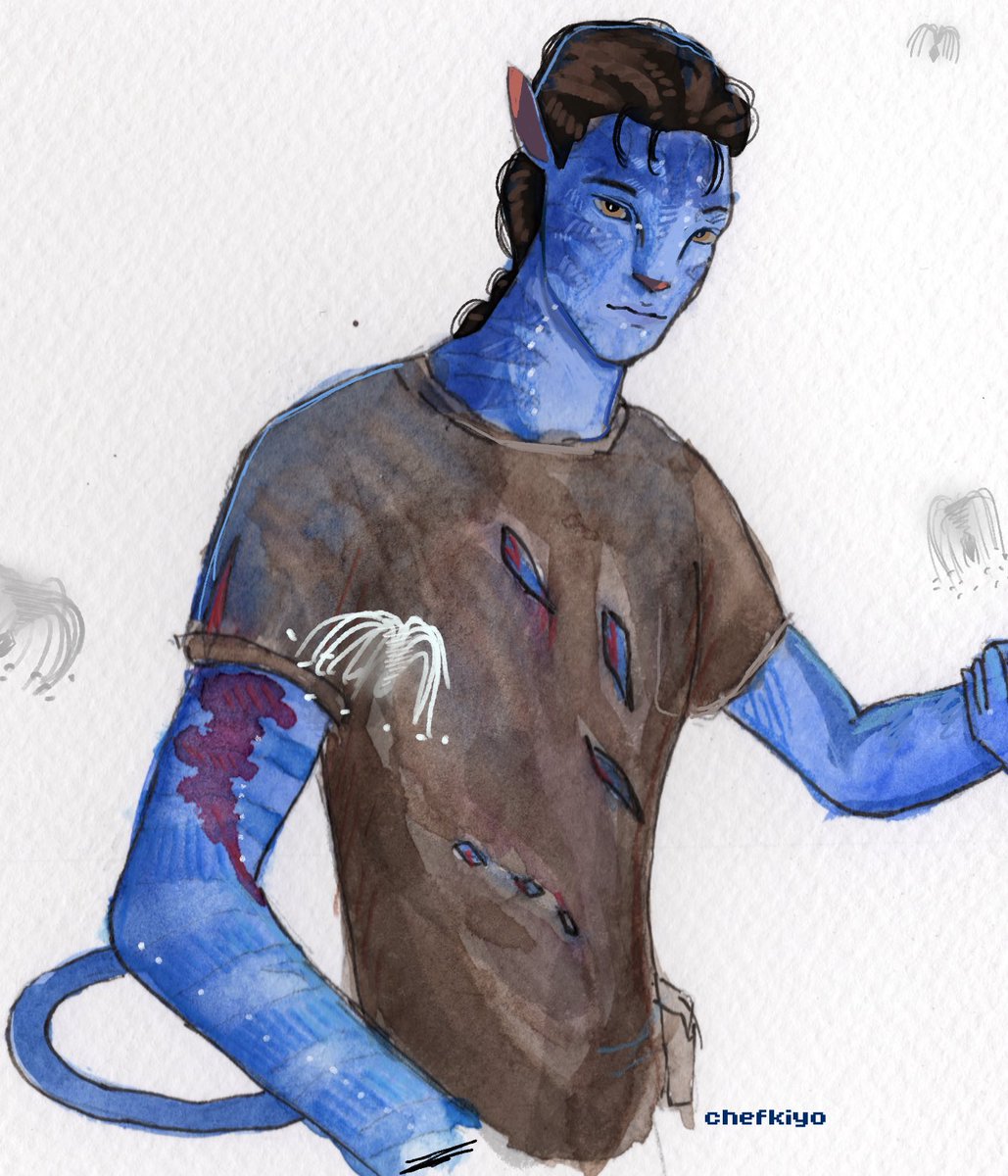 still love how he came out #jakesully #mixedmedia