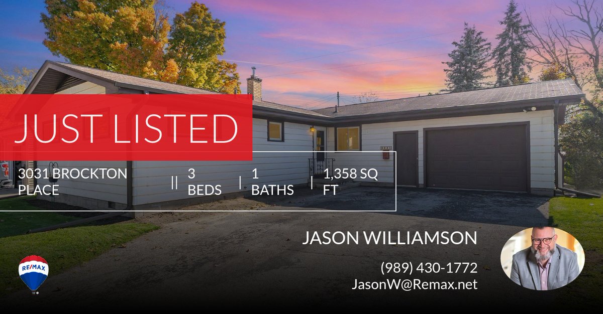 jasonwilliamson's tweet photo. 📍 Just Listed 📍 Take a look at this fantastic new property that just hit the market located at 3031 Brockton Place in Saginaw. Reach out here or at (989) 430-1772 for more information https://t.co/fTU7vYFciQ https://t.co/yHAZtuzTtA