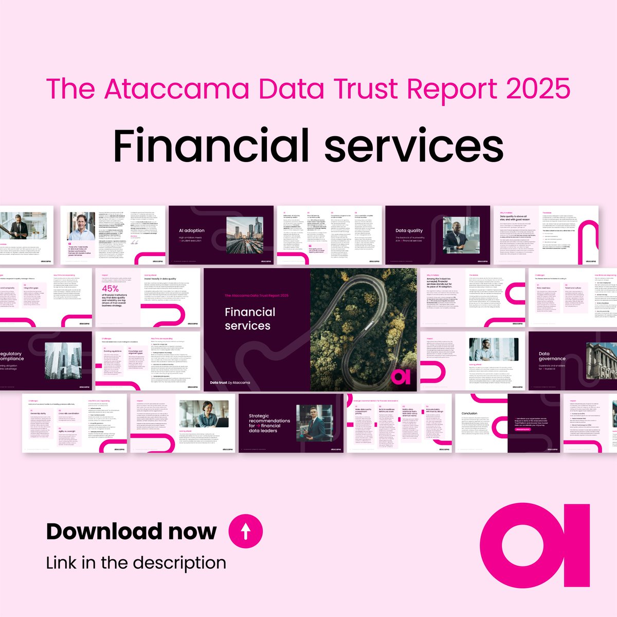 ataccama's tweet image. Only 3% of financial institutions have deployed #AI into production. It’s not the models — it’s the data. 👀
See how #datatrust is driving the next wave of AI success in #finance.
📘 Download the new Ataccama #DataTrustReport 2025: Financial Services Edition:…