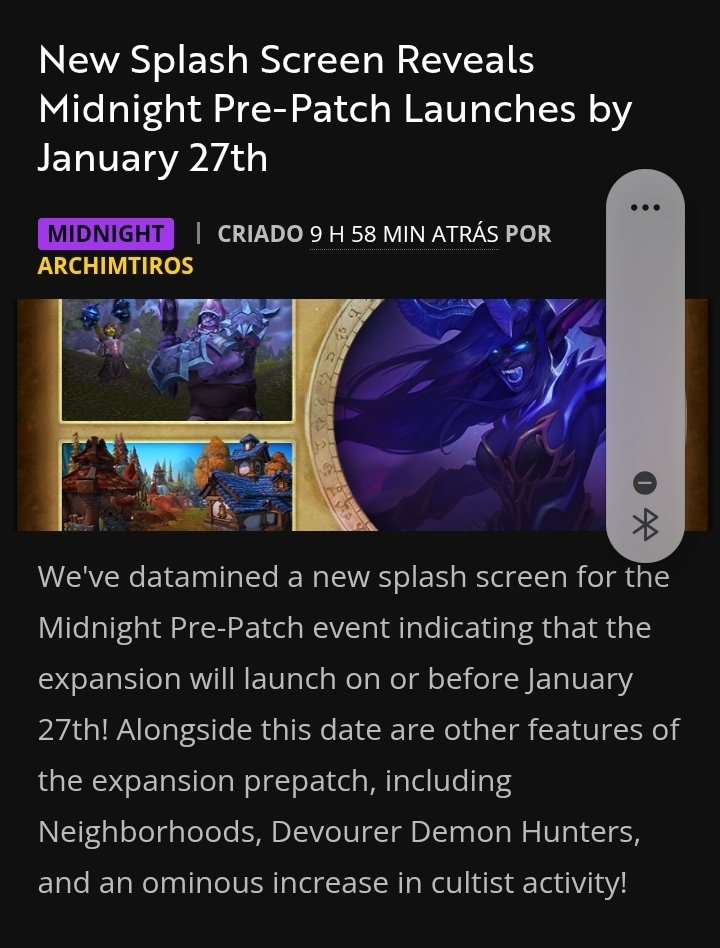 Zenyott_'s tweet image. Pre-patch Midnight!

Datado pelo Alpha, foi divulgada a data de 27 de janeiro!

Hoje 🤩!?

Fonte: wowhead.com/pt/news/new-sp…

#worldofwarcraft #midnight #prepatch