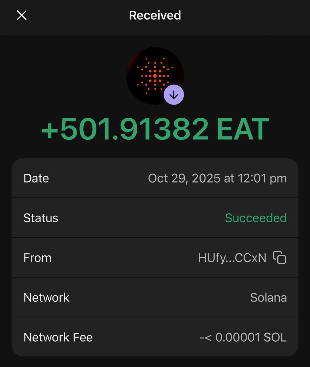 r4zthiel's tweet image. go and claim your $EAT

currently trading on Mexc, Kraken and others

my @cysic_xyz allocation will be 1000x of this

check claim link in the cs⬇️