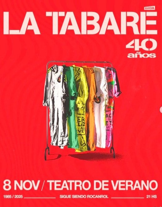 Esta tarde en <a href="/radiofutura911/">ℝ𝕒𝕕𝕚𝕠𝕗𝕦𝕥𝕦𝕣𝕒</a>  ✅️charlo con Tabaré Rivero ⭐️ en la previa de la presentación de <a href="/La_Tabare/">La Tabaré</a> ⭐️ celebrando sus 40 años 👏 "1985 2025 Sigue Siendo Rocanrol" 👏 el próximo sábado 8/11 👈 en el <a href="/teatrodeverano/">Teatro de Verano Ramón Collazo</a> 👈 Entradas por <a href="/Tickantel/">Tickantel</a> 👈
<a href="/radiofutura911/">ℝ𝕒𝕕𝕚𝕠𝕗𝕦𝕥𝕦𝕣𝕒</a>