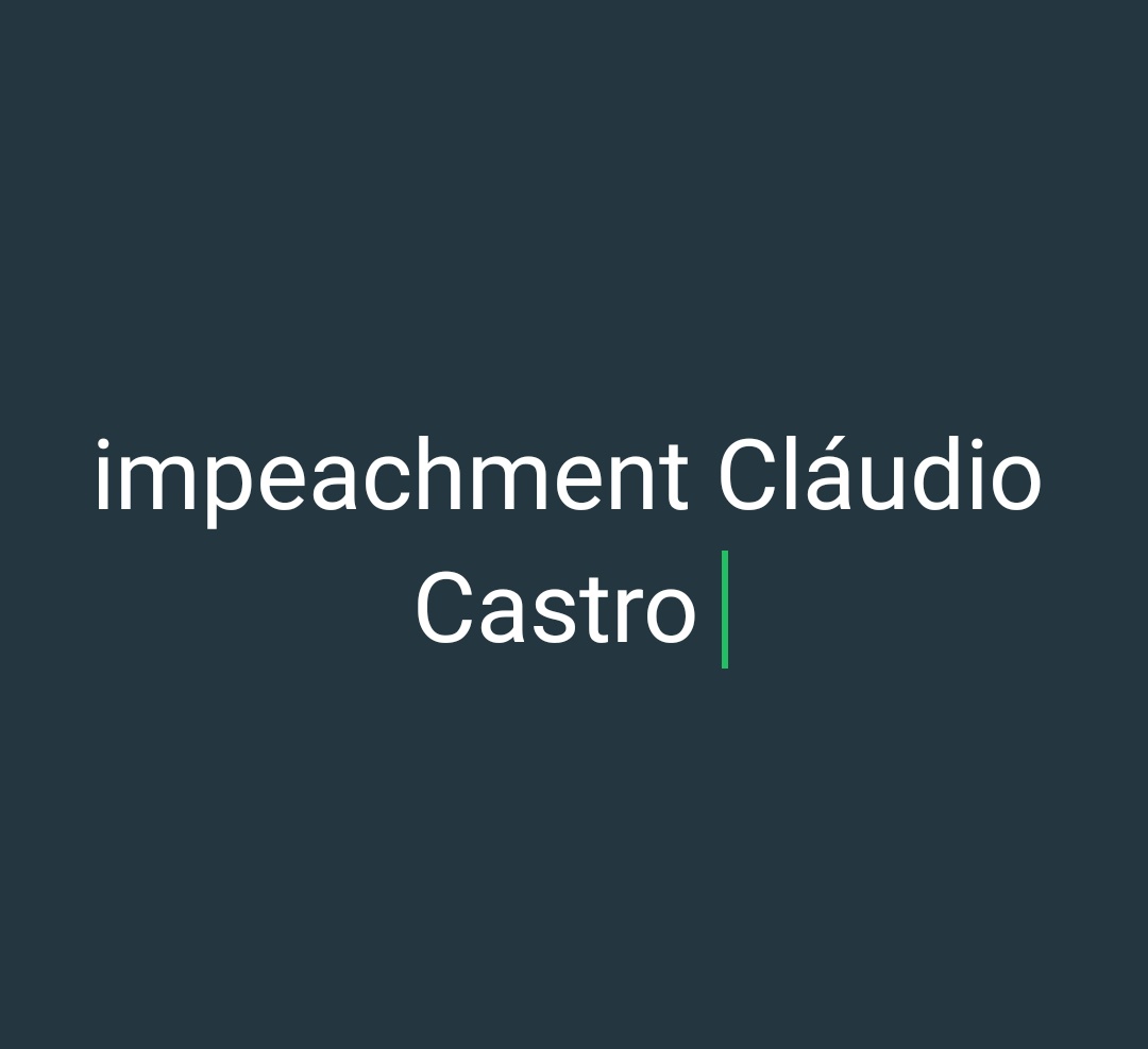 Cláudio Castro deveria ser retirado do governo, Já!