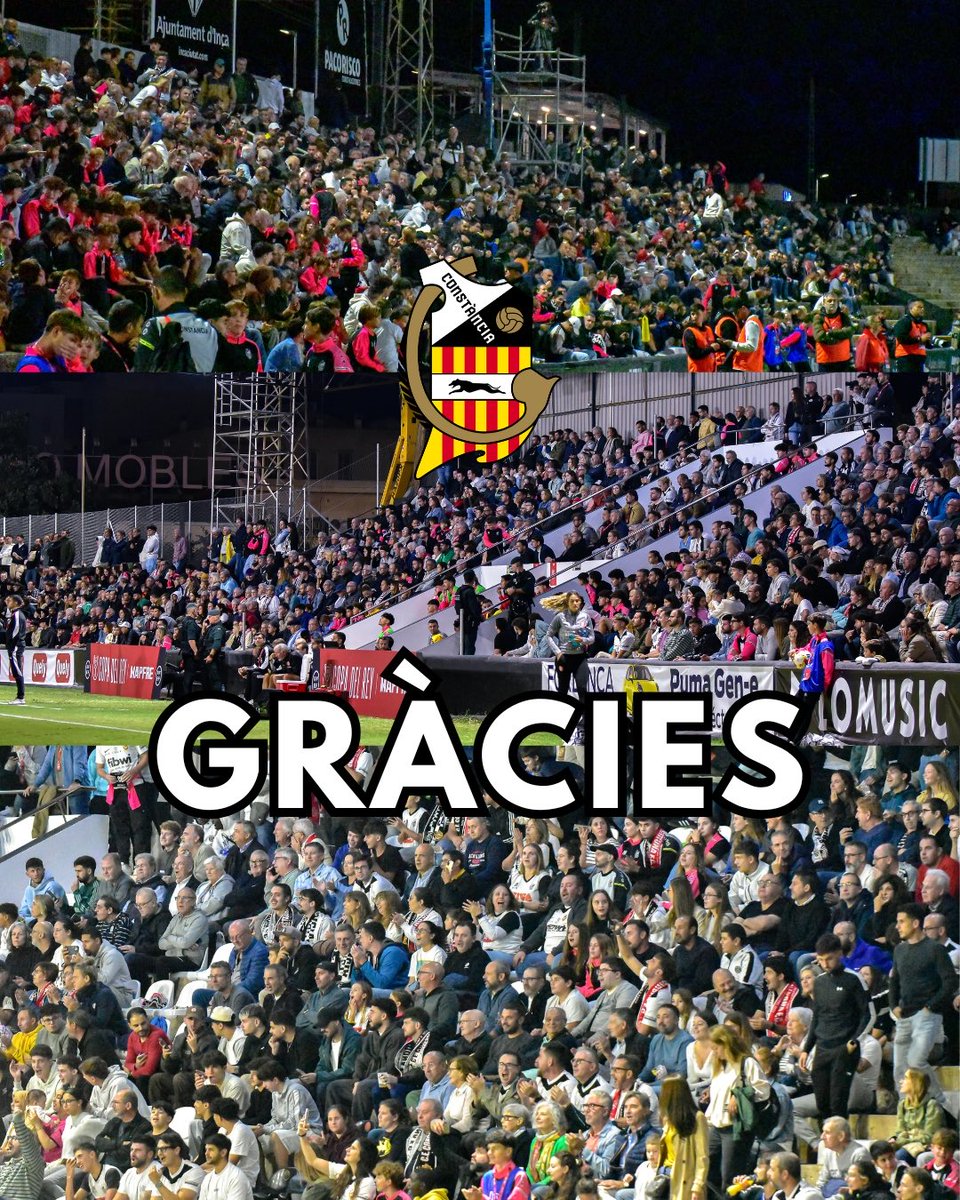 CEConstancia's tweet photo. 🙌🏼 Infinites gràcies a tots els aficionats que ahir vau venir al FIBWI Estadi Nou Camp d’Inca! 🤍🖤

#CreixemAmbTu https://t.co/e13ofGfMSH