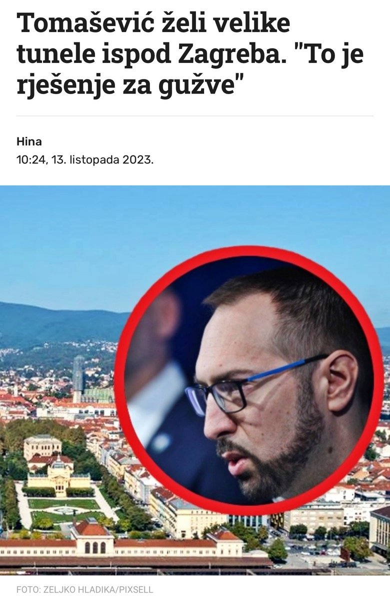 Tuneli? Prazna obećanja lošeg upravitelja.

Prošle su dvije godine od ove PR‑štampe, a gužve i kaos su sve veći. No zato su tu bicikli, plaćeni 6000 € po komadu.

Potrebna prometna rješenja nisu na popisu strateških projekata ove vlasti.

Zagrebu treba nova strategija razvoja