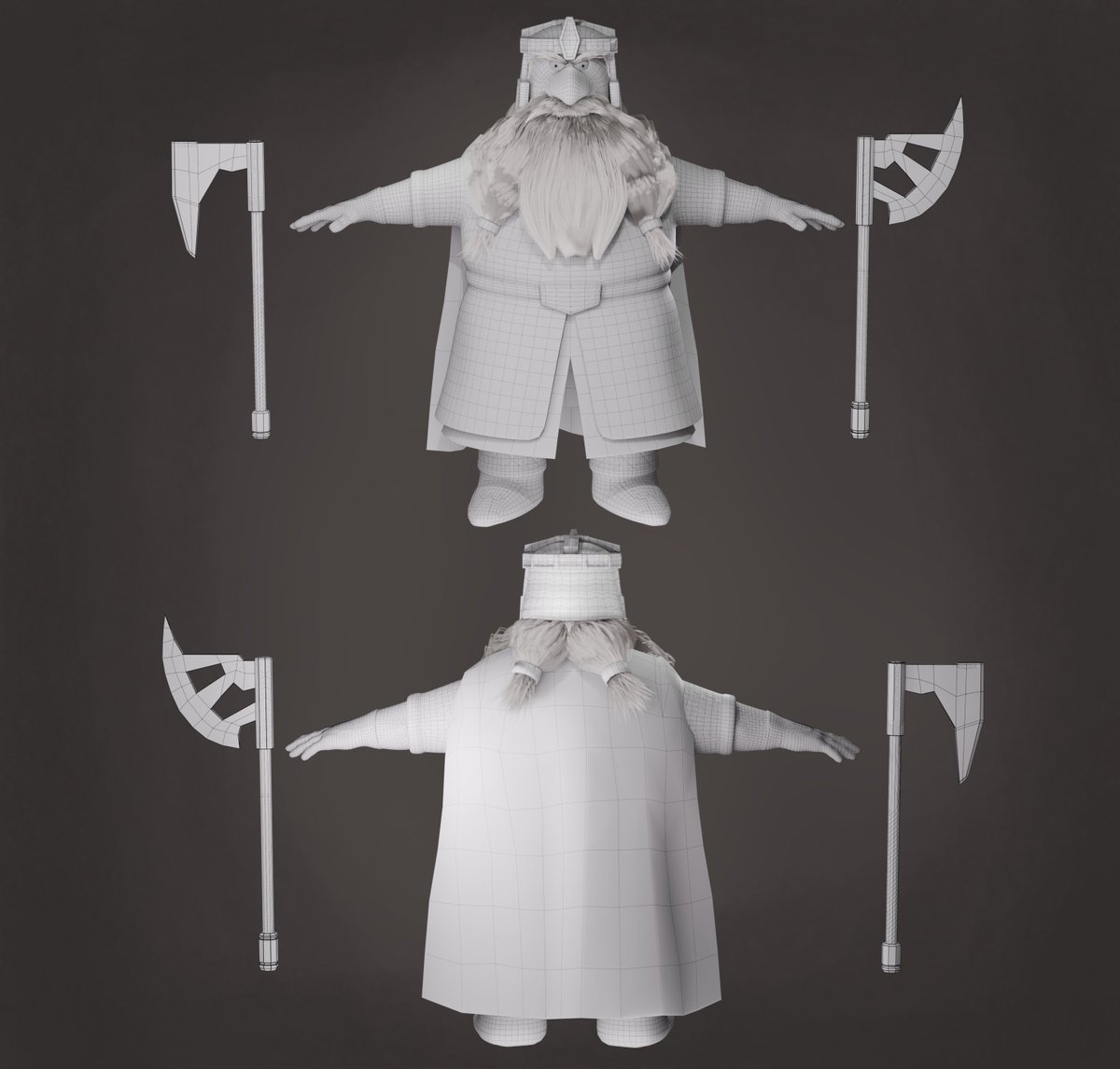 lu1cdn's tweet photo. Projeto Finalizado, desta vez essa versão estilizada do Gimli do Senhor dos anéis, mais detalhes no meu post do artstation

https://t.co/wyMeJcFZ6P

concept original por Maxime Mary

#b3d #3dart #characterart #characterartist #LOTR #gimli #zbrush #substancepainter https://t.co/eyKBs5lG1F