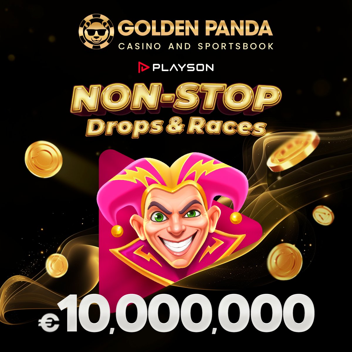 Fu Bao is READY. Are you? 🐼🔥
€10M in drops &amp; races ANY spin could hit 💸

Like + RT &amp; follow <a href="/Golden_Panda0/">Golden Panda</a> 
5 lucky pandas get a surprise in 24h 👀🎁

Let the wins roll in JOIN NOW 🔗 in bio!