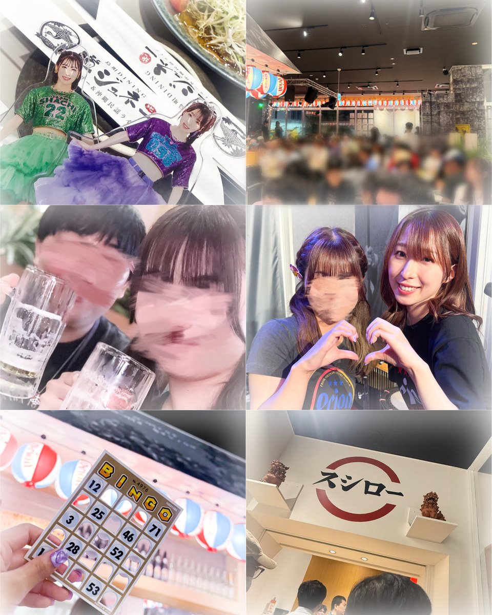 YunA_COSmin's tweet photo. 沖縄本当に楽しかった🌺🌴
1番の思い出はもちろんビンゴ大会🏆
美味しいものいっぱい食べれて幸せだった𓌉◯𓇋 
幸せな時間をありがとうございました💜ྀི
#TEAMSHACHI
#シャチめんそーれ https://t.co/vmTvqDqzdi