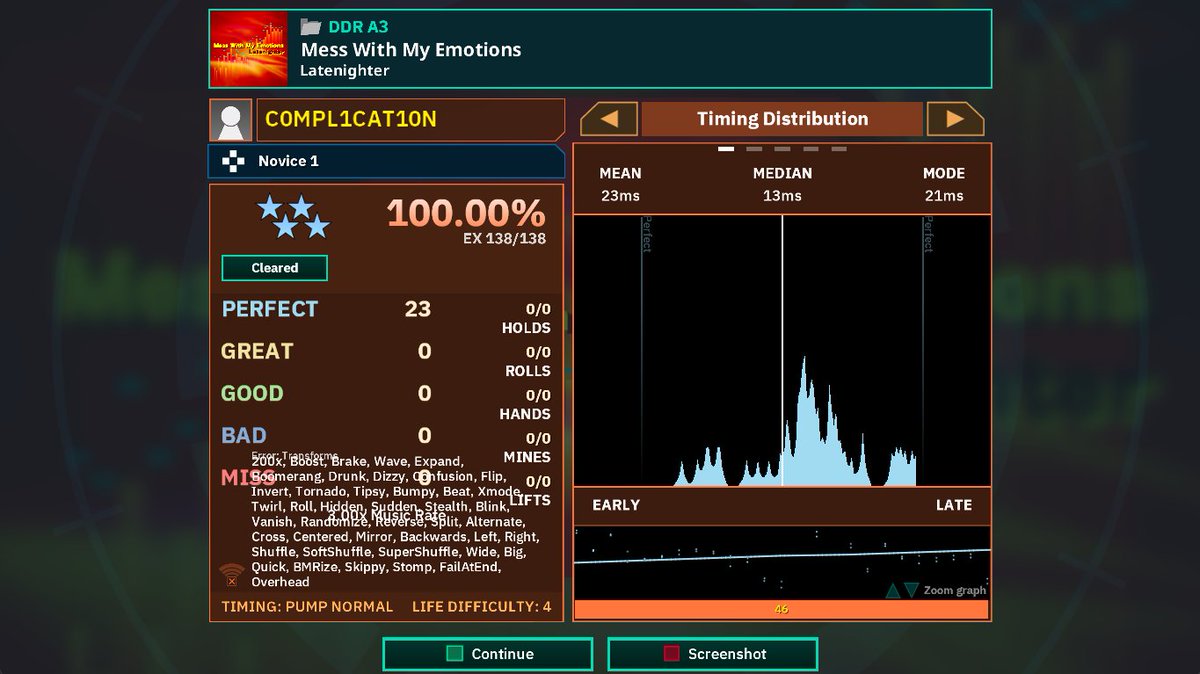 mpl1_n70392's tweet image. (Cross-Post From Bluesky)
When you clear a song with nearly every mod in the game
#DDR #ProjectOutfox