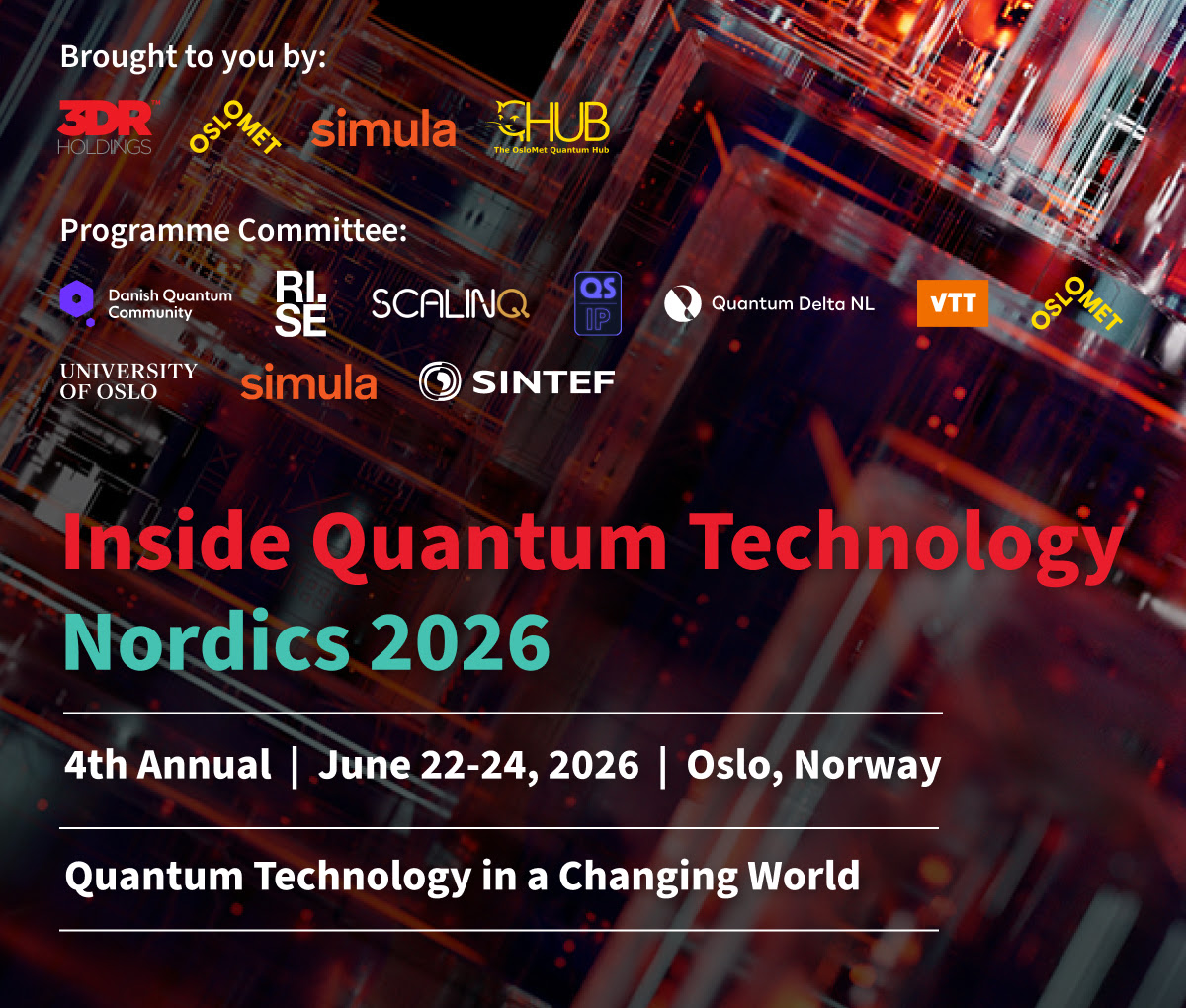 IQT Nordics 2026 takes in Oslo, Norway, June 22-24, 2026 at OsloMet University