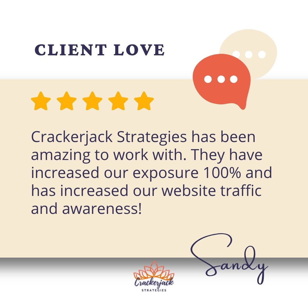 CrackerjackStr's tweet image. Huge thanks for the 5-star review.⭐ 

Your feedback helps other businesses find us and fuels our mission to make digital marketing simple, strategic, and downright effective. 💪

#CrackerjackStrategies #ClientLove #FiveStarService #LocalSEO #SmallBusinessSupport