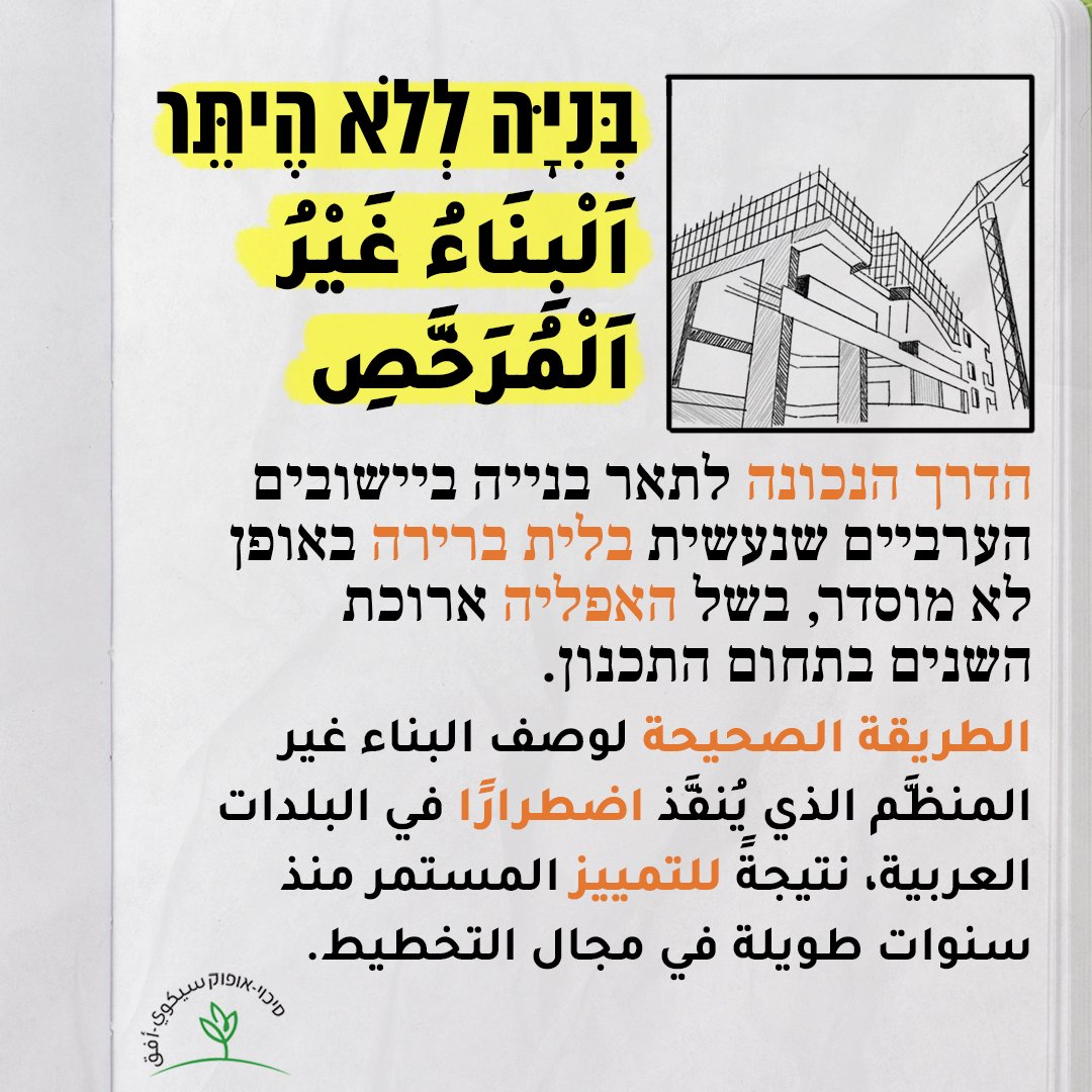 לפני כמה שבועות הגיע בן גביר לאום אל פחם ל״סיור משילות״ בתחום התכנון והבנייה. במילים פשוטות, הוא בא להתעמר בתושבים ולקדם הריסה של עוד בתים. בכפרים בנגב מאות משפחות נותרו ללא קורת גג לאחר שבתיהן נהרסו - האזרחים הערבים חיים תחת איום מתמיד של הריסות.

פעמים רבות מואשמים האזרחים