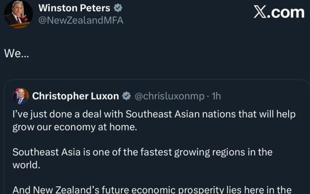 Oh dear, someone’s not happy! Another nail in Luxon’s coffin. Interested to see what the deal is.