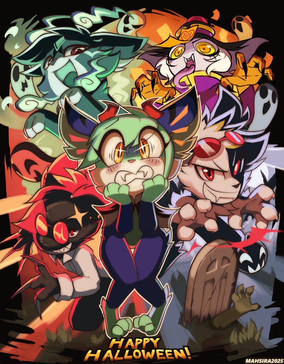 MahsiraWingtail's tweet image. Spooky day is upon us, are you ready? 🎃

Featuring: 
@Espirit_De_Corp (Commissioned)
@spiritfloof_ 
@Llua_blue 
@Xray_Relativity