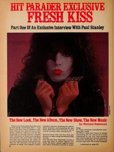MusicVideo365's tweet image. Paul Stanley 1978 Hit Parader #MusicMagazine Interview. Text file I downloaded. Got a little bit of it below. Typo here &amp;amp; there. A small portion of the interview. (Unedited) #PaulStanley #HitParader

Part One (Partial) Of An Exclusive Interview With Paul Stanley

The New Look,