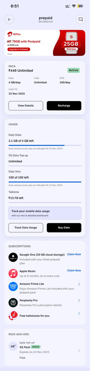 rksinghsta's tweet photo. @airtelindia @Airtel_Presence When I bought this plan, JioHotstar subscription was shown as a benefit. But after recharge, I didn’t get it! Are you guys scamming your customers now? @reliancejio @JioHotstar @JioCare @ViCustomerCare https://t.co/IpYOJSzemc