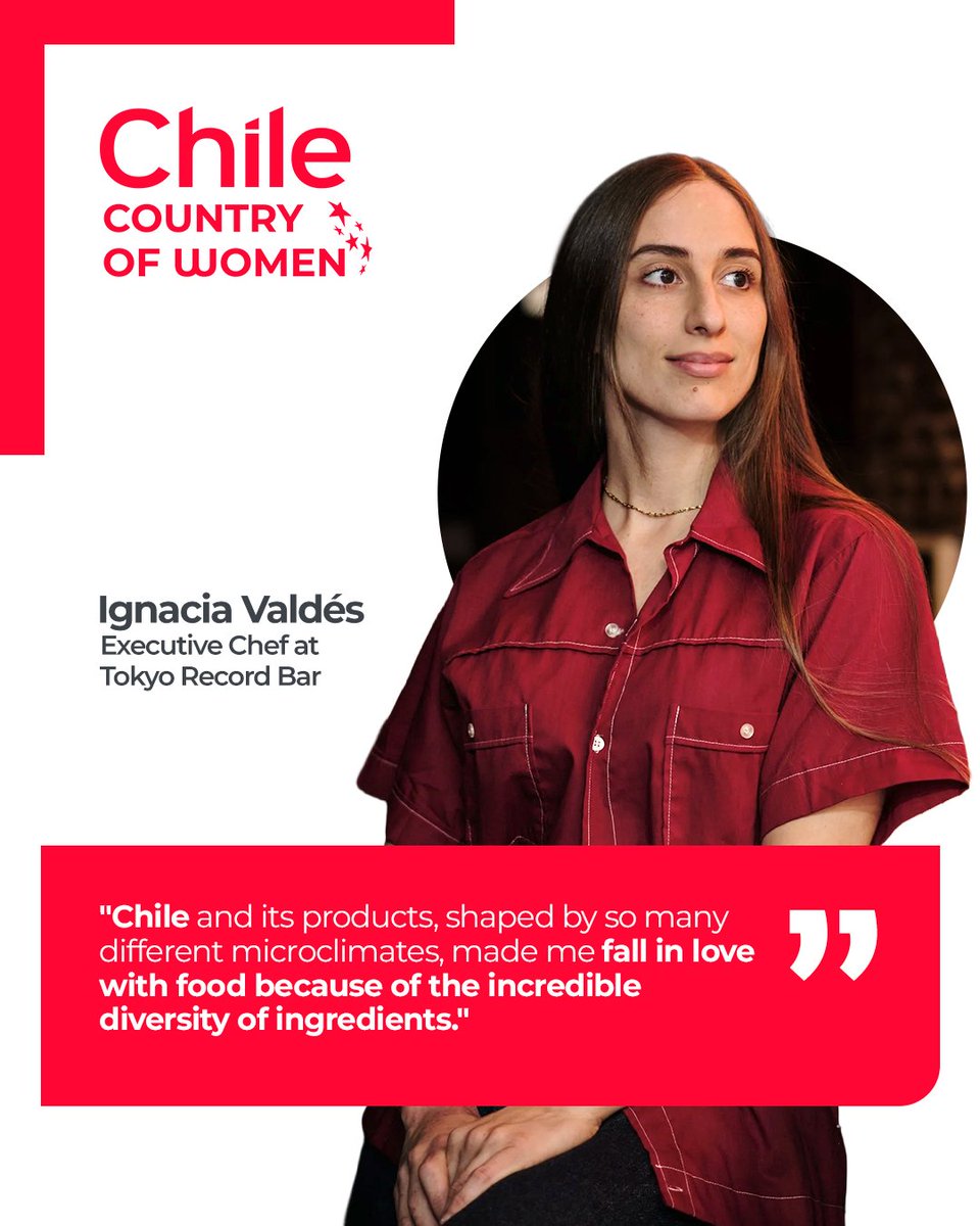 From Chile to New York, cooking up a new leadership 👩‍🍳

Ignacia Valdés blends the flavors of the sea and our country’s landscapes, turning her story into a recipe that elevates Chile’s name in international gastronomy. 🇨🇱

Read more👉 f.mtr.cool/bqvipeixmh

#ChileCountryOfWomen