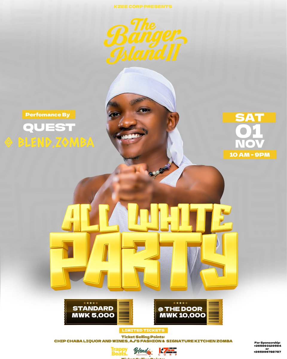 quest_mw's tweet image. 📍Blend Zomba
📍Malawi Night Blues
📍St John Paul Catholic