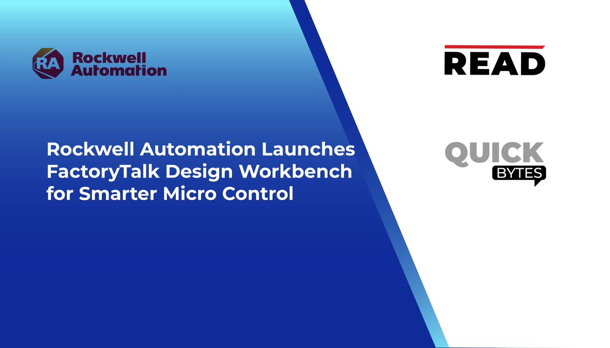 Read_Magazine21's tweet image. @ROKAutomation Launches FactoryTalk Design Workbench for Smarter Micro Control

𝐑𝐞𝐚𝐝 𝐌𝐨𝐫𝐞: readmagazine.com/quick-byte/roc…

#FactoryTalkDesignWorkbench #MicroControl #Micro800controllers #news #ReadMagazine #RockwellAutomation #Semiconductorandelectronics #troubleshooting