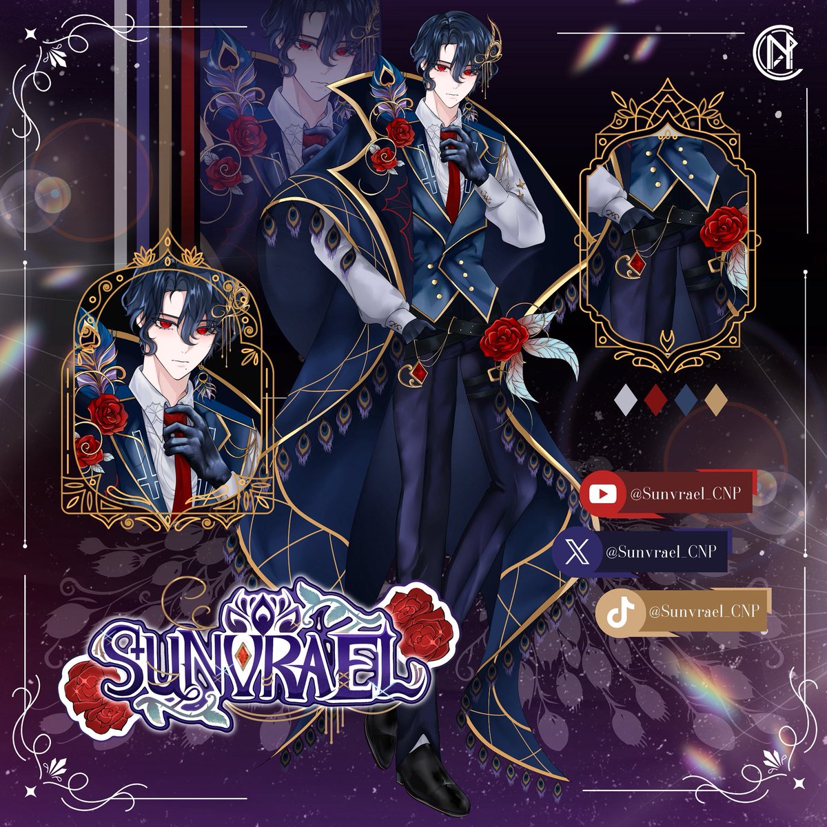 CNP_Official's tweet photo. SUNVRAEL 🦚🌹
【 SINRAPHIM 】 — THE SIN OF PRIDE
“ ถ้าอยากได้มากนักล่ะก็ ขอร้องข้าซะสิ ”
#クロノス #CNP_Project https://t.co/7F2ub9Cqtx