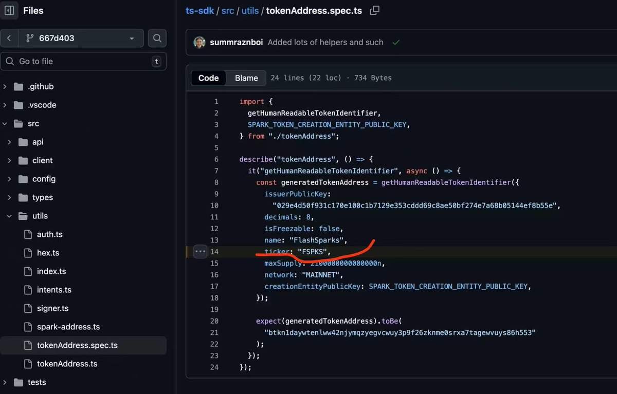 lokentop's tweet image. 刚刚fspks社区懂代码的成员发现Flashnet测试用的fspks

fspks作为第一个公开社区代币，也受到了官方项目的重视

现在市值确实很低，希望随着spark协议的爆发重新燃起来，holder
#fspks  #spark