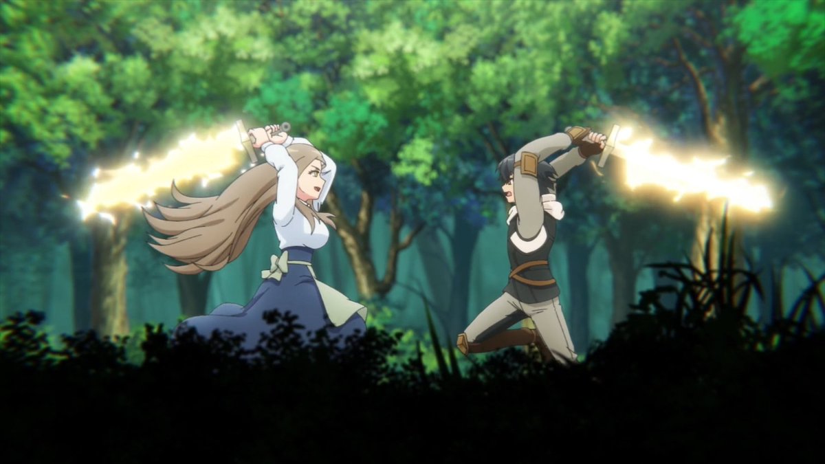 cid_unknown's tweet image. Arels left the guild and set off on his new journey to learn magic.

#mushoku_eiyu #無職の英雄 #HeroWithoutaClass