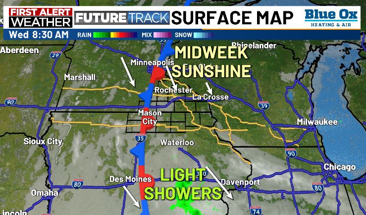 We have a bright and pleasant Wednesday ahead of us. Temperatures will cool a bit as we approach Halloween and the weekend. Sunshine and a few sprinkles are possible. Click here for details. kttc.com/weather/ #kttcwx #rochmn