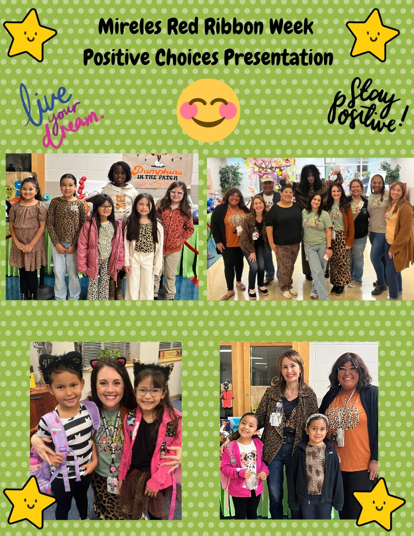 Mireles Elementary sure knows how to celebrate Red Ribbon Week where it is wild to be kind! Making positive choices and being bully free is definitely our goal ! @nisd.counseling @nisd.mireles
