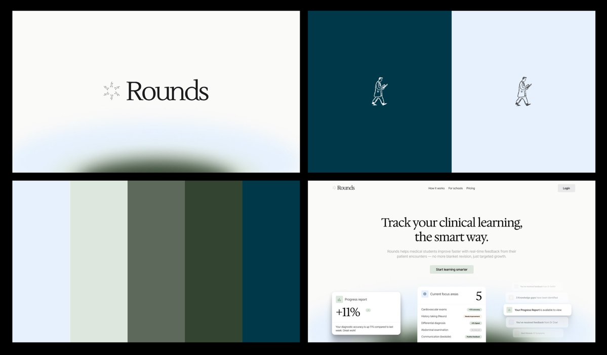 Angeltl_design's tweet image. Branding for a MedTech platform helping the next generation of doctors learn 🩺