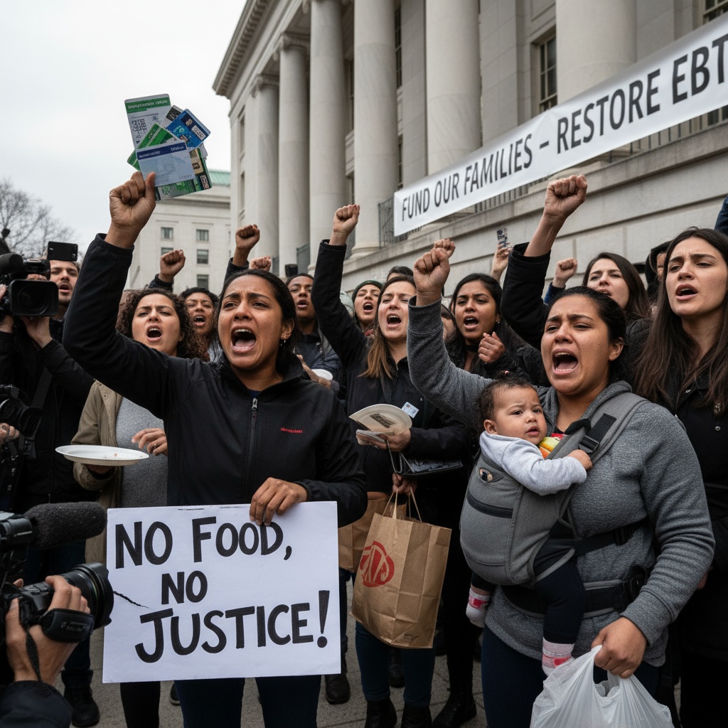 EndTimeHeadline's tweet image. Furious SNAP recipients are threatening to loot if food stamps are cut on November 1st. #civilunrest #riots #looting #snap 

Read More:
endtimeheadlines.org/2025/10/furiou…