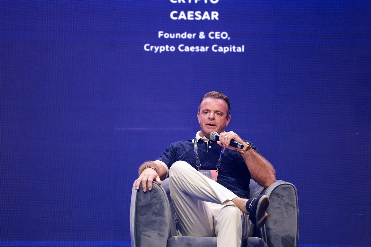 crypto_caesar1's tweet image. Honored to speak today at #BlockchainLife Dubai - sharing insights on the future of digital assets, innovation, and the evolution of crypto investing. Exciting times ahead for Web3 and beyond! 🚀