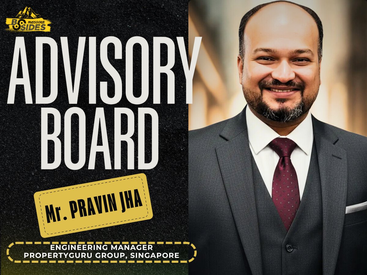 BsidesMussoorie's tweet image. Thrilled to welcome @jhapravin , Head of Product Security Engineering @SGPropertyGuru , to the #BSidesMussoorie Advisory Board!

A #CyberSecurity leader shaping #appsecurity #CloudSec  &amp;amp; #DevSecOps innovation, now helping drive our community forward. 🔐 #InfoSec #CyberLeadership