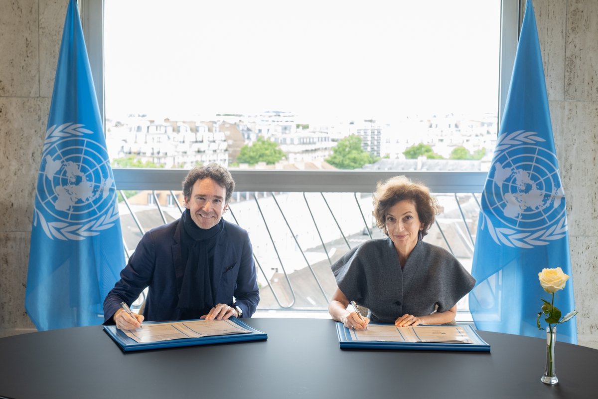 UNESCO and <a href="/LVMH/">LVMH</a> renew their partnership for biodiversity conservation and sustainable development. 

The new five-year agreement will scale up joint actions across <a href="/UNESCO/">UNESCO 🏛️ #Education #Sciences #Culture 🇺🇳</a>’s education, science and culture programmes. It also includes a new project with the <a href="/TiffanyAndCo/">Tiffany & Co.</a>