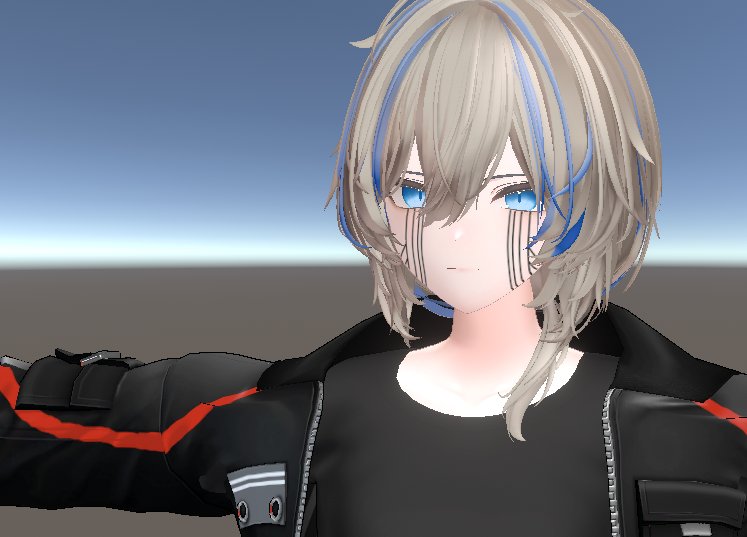 足りなかったエフェクトの一つ
目元の模様(それっぽいのを適当に描いてみた)