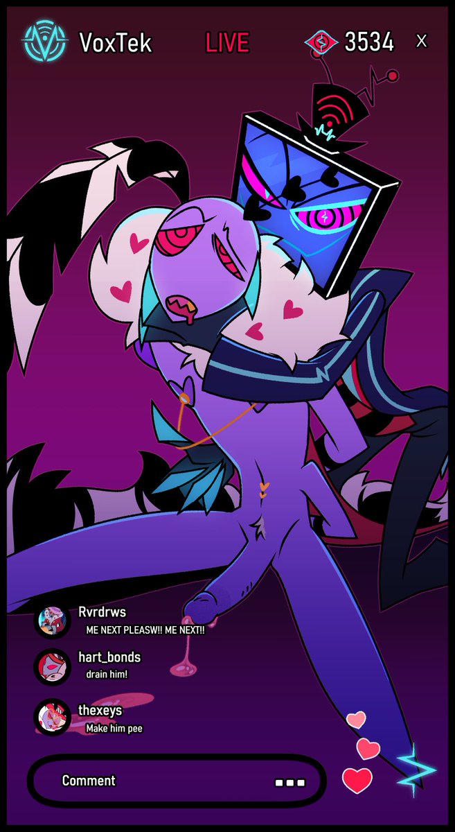 HAPPY SEASON 2 PREMIERE GUYS and happy 3.5K for me!!!!
NSFW Livestream with the boys to celebrate 😏✨🩵 (I'm howling, screaming, crying, living a dream rn)

#VoxVal #StaticMoth #HazbinHotelValentino #HazbinHotelVox