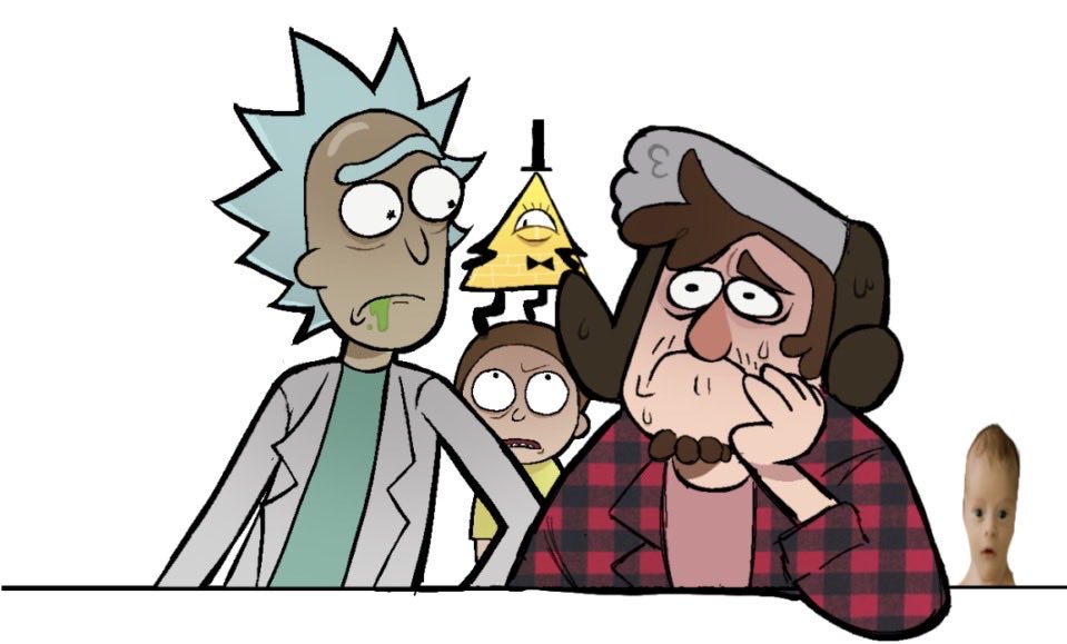 RueNyuu's tweet image. #randomart #RickandMorty