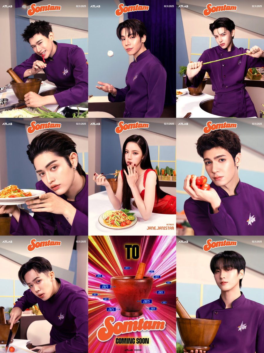 wwaterfall96's tweet image. เอางี้นะ เห็นเซตใน release plan มีทั้งรถเข็น เก้าอี้แดง ทางม้าลาย สังกะสี ป้ายร้าน ชั้นนึกว่าแอทลาสมาลุคผ้าขาวม้าคาดเอว ผ้าขนหนูพาดบ่าแน่ สรุป kv มาเป็นเชฟ a-list โรงแรมระดับ 5 ดาวเลย อันไหนคือของจริงคะ 555555555555555555555

#ATLAS_SOMTAMKeyVisual