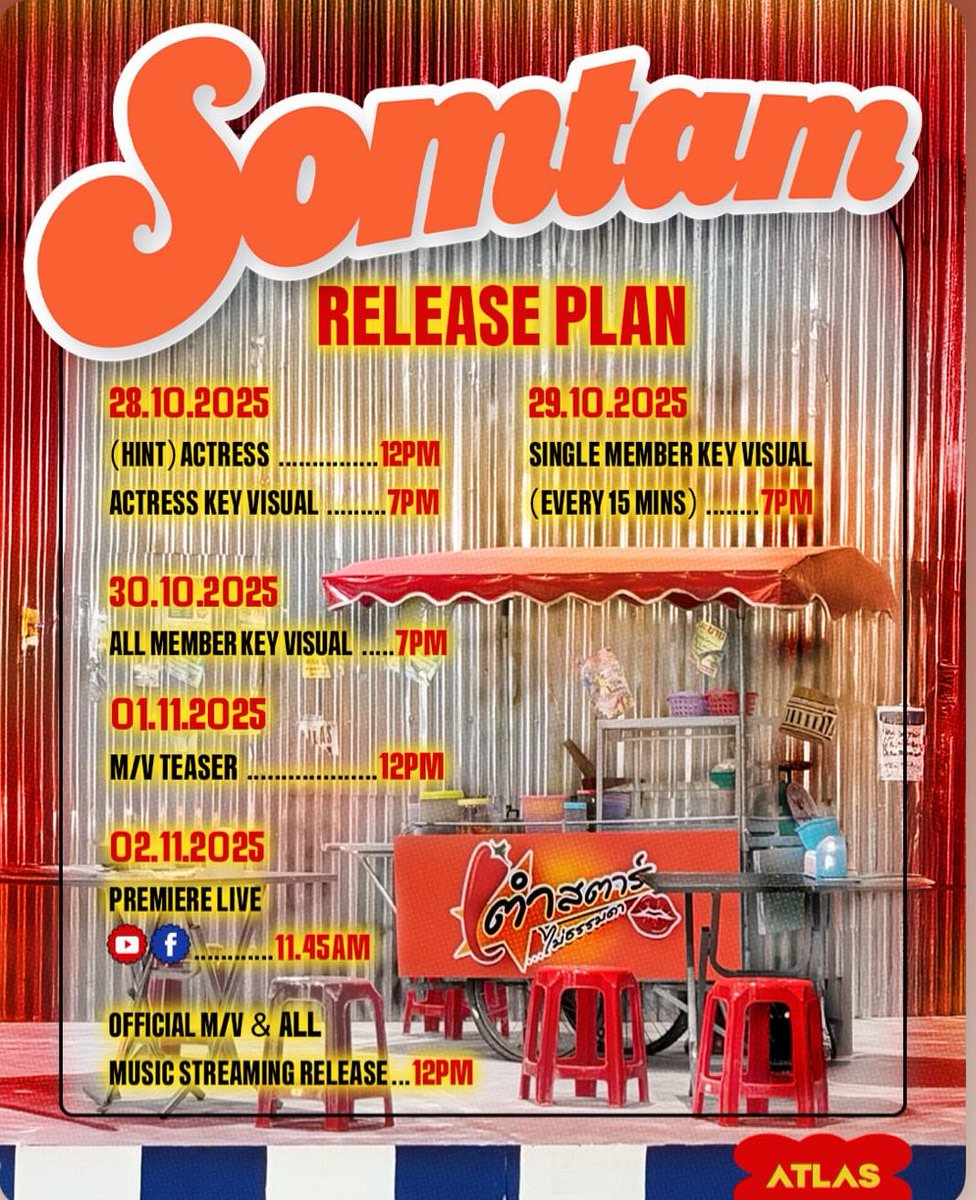 wwaterfall96's tweet image. เอางี้นะ เห็นเซตใน release plan มีทั้งรถเข็น เก้าอี้แดง ทางม้าลาย สังกะสี ป้ายร้าน ชั้นนึกว่าแอทลาสมาลุคผ้าขาวม้าคาดเอว ผ้าขนหนูพาดบ่าแน่ สรุป kv มาเป็นเชฟ a-list โรงแรมระดับ 5 ดาวเลย อันไหนคือของจริงคะ 555555555555555555555

#ATLAS_SOMTAMKeyVisual