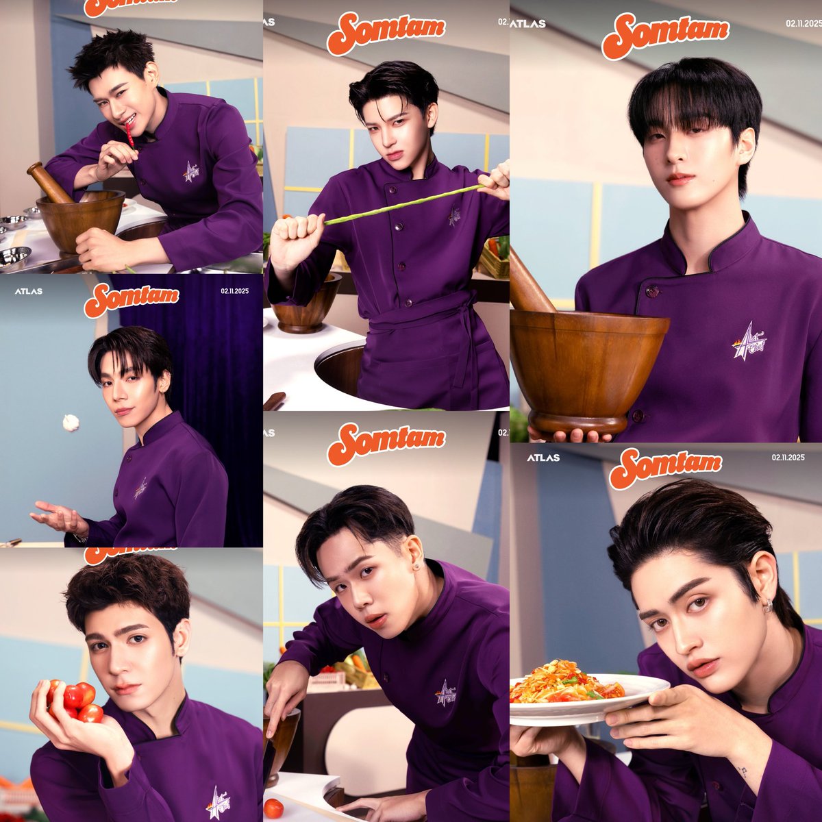 taddykidscat's tweet image. เหมือนแอร์โฮสเตสสายการบินหนึ่งมาก555555555 ใครจะโดนเรียกตัวไปบินก็ช่างส่วนสายการบินนี้โดนเรียกตัวไปตำส้มตำ

 #ATLAS_SOMTAMKeyVisual