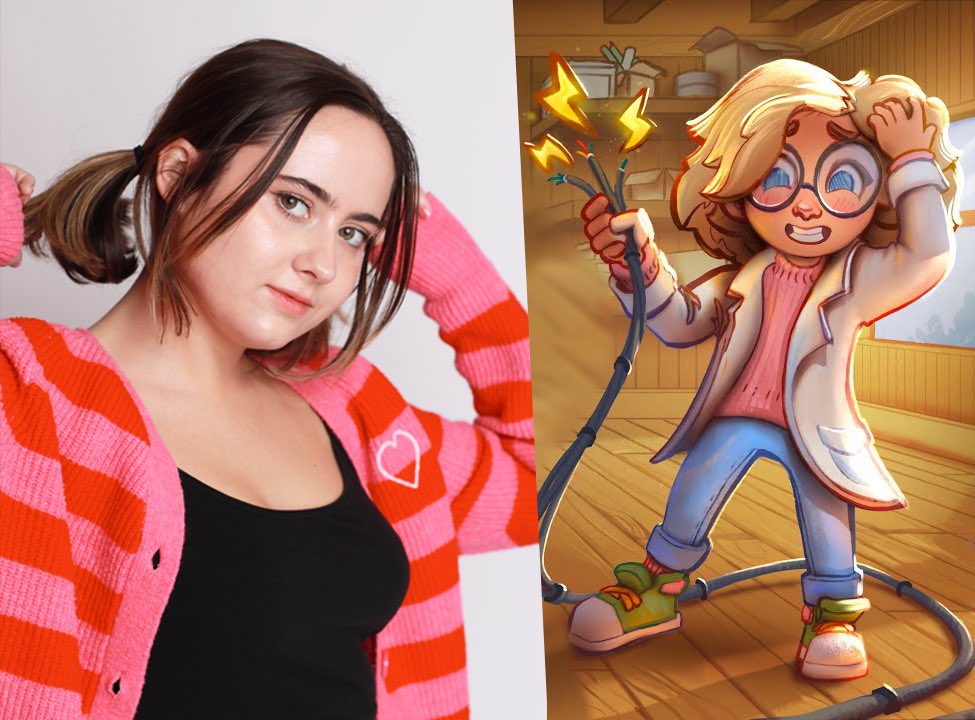 ROLE ANNOUNCEMENT!! 🧪🔬

I had the pleasure of voicing Giddily the child genius for the video game Crispy Circuits!! ✨

Check out the game trailer below!
Thanks so much <a href="/Turing_Studio/">Turing Studio</a> for having me!! 

It’s currently out on Steam!

store.steampowered.com/app/3587450/Cr…