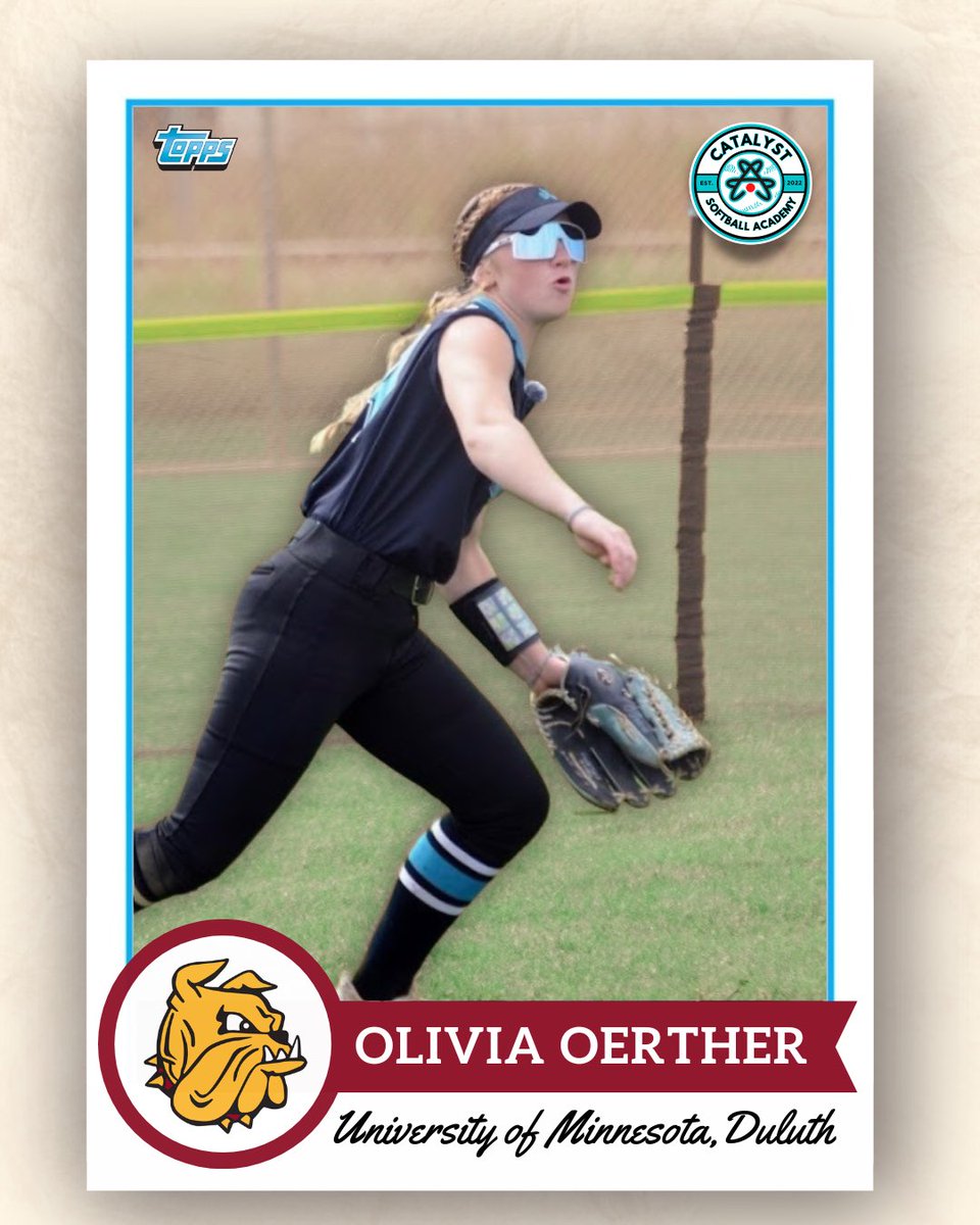 CatalystSB_'s tweet image. 𝑶𝒍𝒊𝒗𝒊𝒂 𝑶𝒆𝒓𝒕𝒉𝒆𝒓 🤝 𝑩𝒖𝒍𝒍𝒅𝒐𝒈 𝑺𝒐𝒇𝒕𝒃𝒂𝒍𝒍

Congrats to Olivia Oerther (2027 | OF | 16U Catalyst National Schellhammer) on her commitment &amp;amp; scholarship acceptance to play DII softball at the University of Minnesota Duluth! 🐾

Bloomington, MN🐆 🔜 Duluth, MN🐶