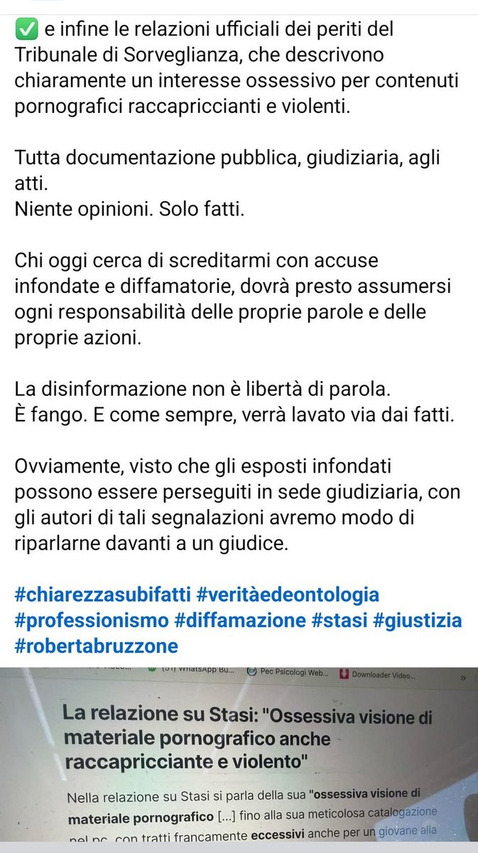 Parlando seriamente...
Mi spiegate chi ha fatto credere questa donna onnipotente e detentrice della verità (spoiler: non è così)??? È amica del papa o sono tutti stufi delle sue millemila querele a chi osa obiettare le sue parole? #Garlasco