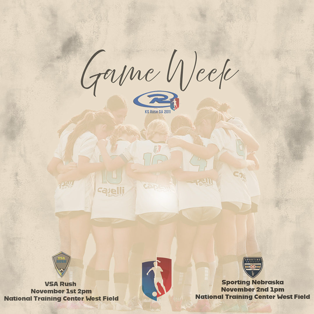 GAME WEEK 🔵⚪
Together we rise.
Together we fight.
Together we win.
VSA Rush ⚔️ Sporting Nebraska — time to battle as one.
<a href="/KSRGirlsAcademy/">Kansas Rush Girls Academy</a> <a href="/GAcademyLeague/">Girls Academy</a> <a href="/PrepSoccer/">Prep Soccer ⚽️</a> <a href="/ImYouthSoccer/">ECNL/GA/Recruiting/College Soccer</a>