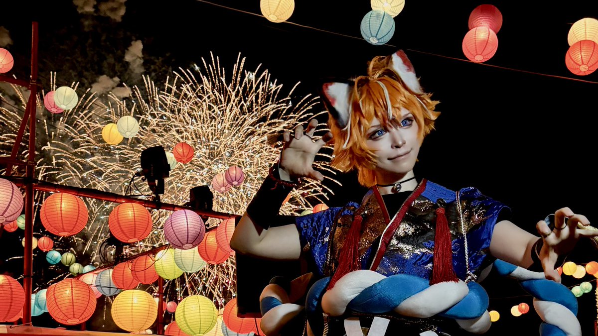 0MEMate_6w6's tweet image. やっとすぎるけど私もフォトコン出してきたよ〜🎆✨✨

#大洗海上花火大会 #千櫓祭
#cosfestreasure