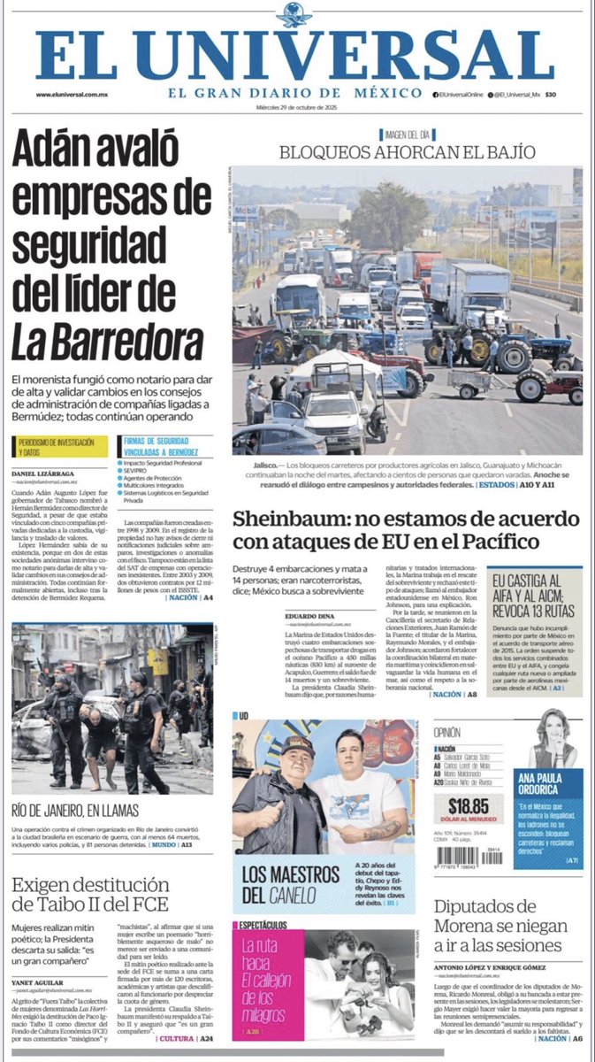 sPRing_PR's tweet image. Te compartimos las #PrimerasPlanas de algunos periódicos del día. 🗞️