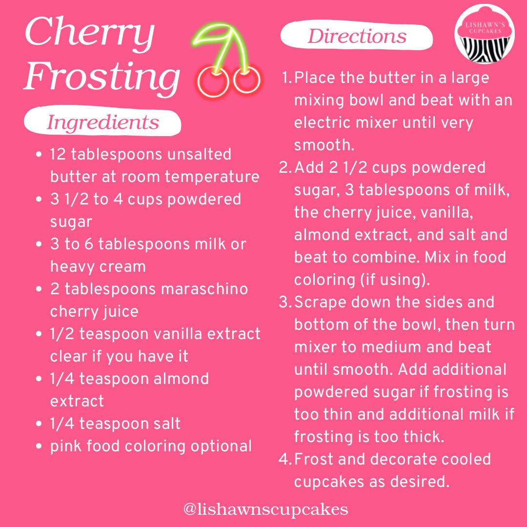 Lishawnscupcake's tweet photo. Happy Wednesday!! 

Enjoy this lovely recipe 💕

#love
#cupcakes
#madewithlove
#wednesday
#recipe
#lovely
#smile
#cupcakes
#order
#love
#lishawncupcakes
#ordernow
#loveyourself 
#madewithlove❤️
#everydaysweets
#solveproblems
#likeifyoulovesweets
#like4like
#sugarrush
#sprinkles https://t.co/KWS9ZiRNOb